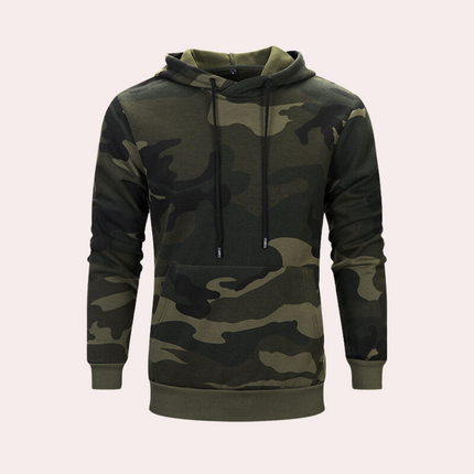 Men's Hoodie in Regular Fit – Camouflage Pullover
