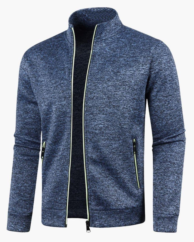 Men's Jacket in Regular Fit – Stand Collar Zip Through