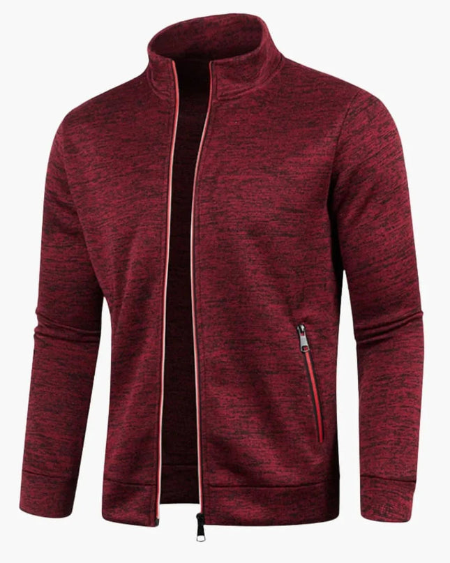 Men's Jacket in Regular Fit – Stand Collar Zip Through