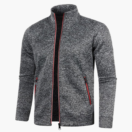 Men's Jacket in Regular Fit – Stand Collar Zip Through