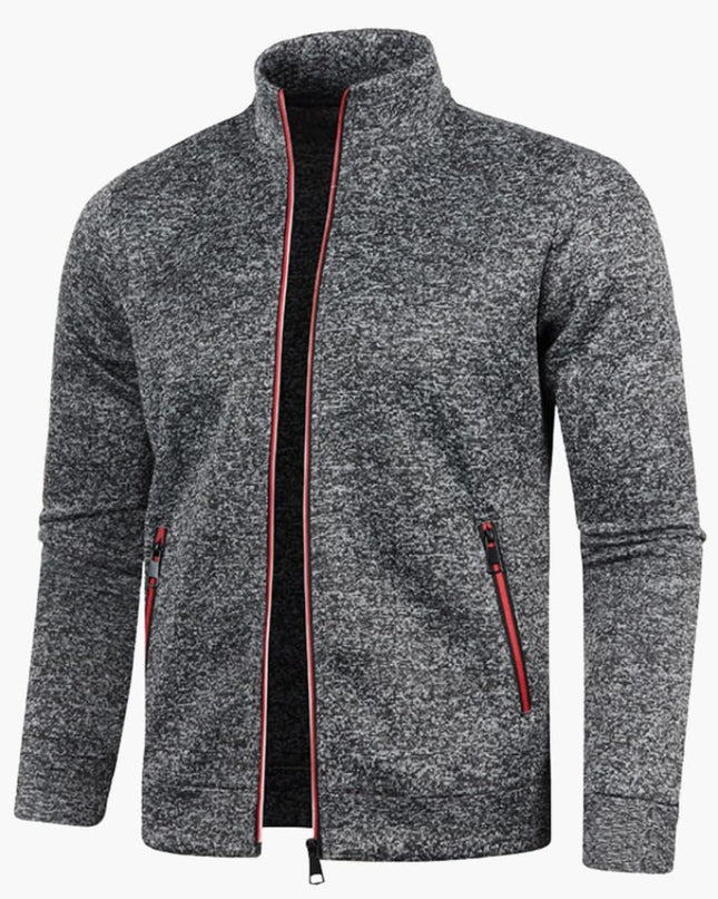 Men's Jacket in Regular Fit – Stand Collar Zip Through