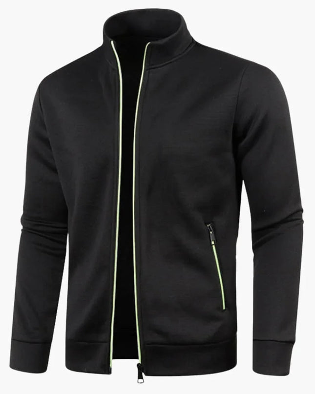 Men's Jacket in Regular Fit – Stand Collar Zip Through