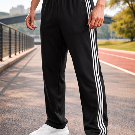 Men's Joggers in Straight-Leg Fit – Side-Stripe Athletic Cut