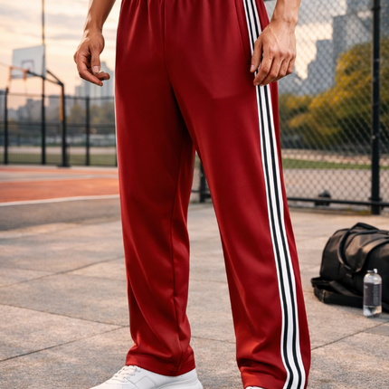 Men's Joggers in Straight-Leg Fit – Side-Stripe Athletic Cut