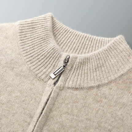 Men's Knit Tracksuit Set – Zip-Up Jacket & Tapered Joggers