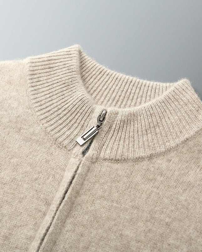 Men's Knit Tracksuit Set – Zip-Up Jacket & Tapered Joggers