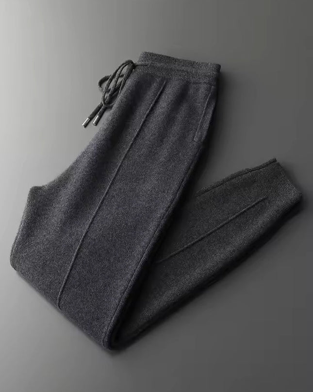 Men's Knit Tracksuit Set – Zip-Up Jacket & Tapered Joggers