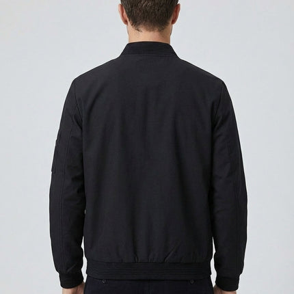 Men's Lightweight Bomber Jacket – Zip-Front Everyday Layer