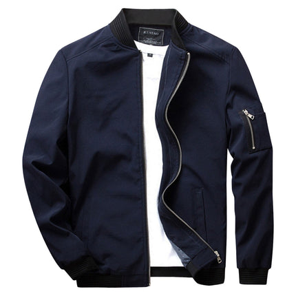 Men's Lightweight Bomber Jacket – Zip-Front Everyday Layer