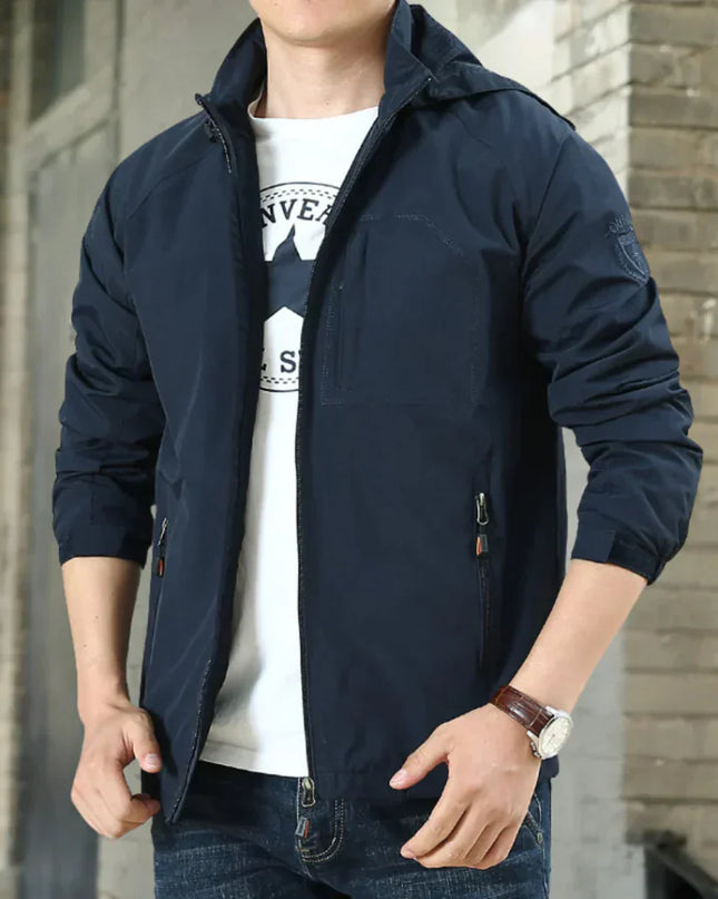 Men's Lightweight Jacket | Zip-Front Everyday Fit