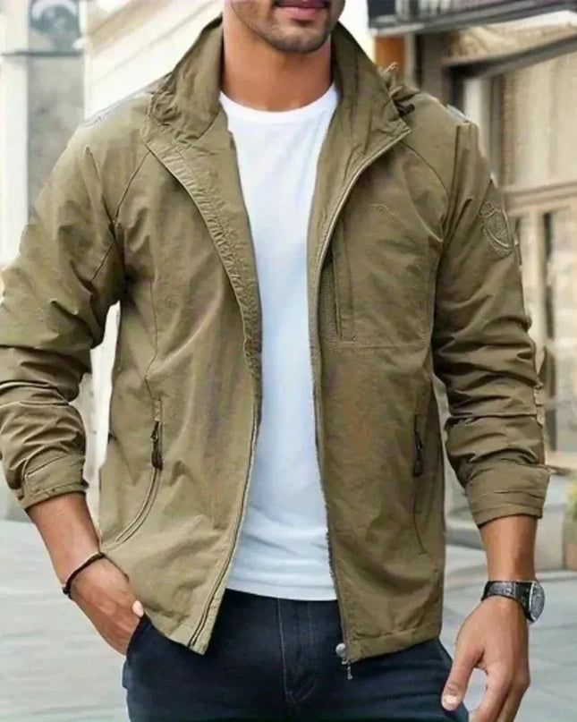 Men's Lightweight Jacket | Zip-Front Everyday Fit