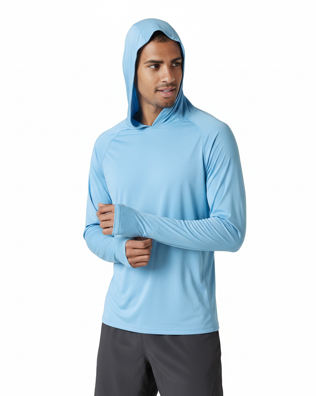 Men's Lightweight Performance Hoodie – UV Protection Active Layer
