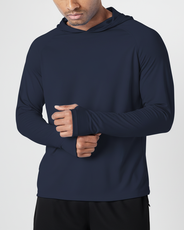 Men's Lightweight Performance Hoodie – UV Protection Active Layer