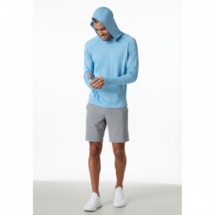Men's Lightweight Performance Hoodie – UV Protection Active Layer