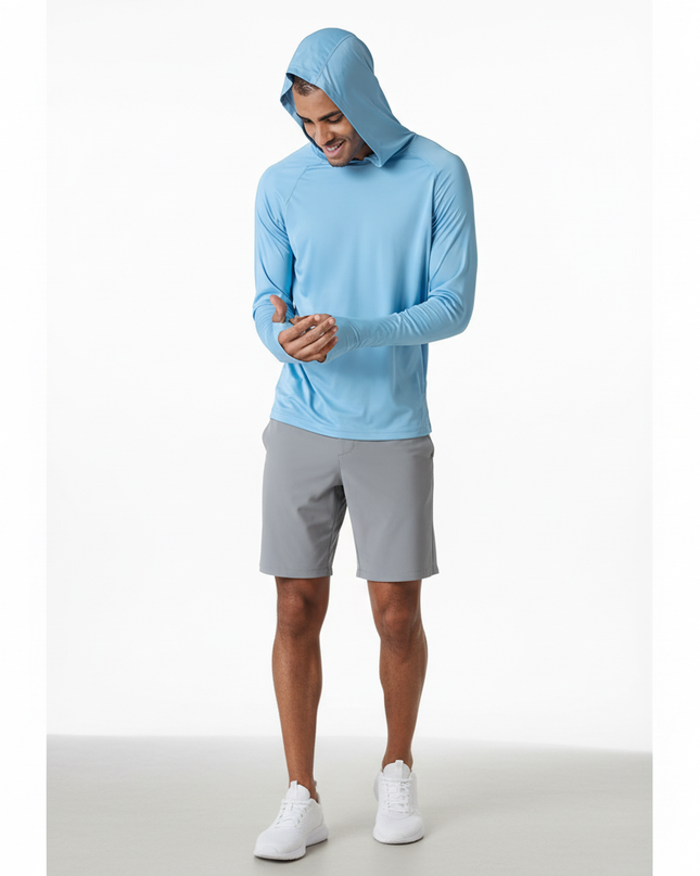 Men's Lightweight Performance Hoodie – UV Protection Active Layer
