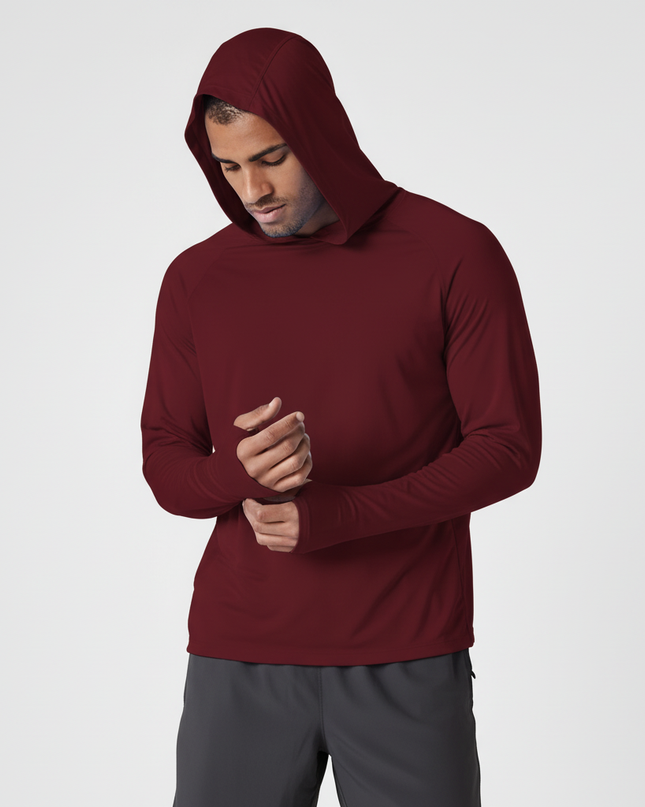 Men's Lightweight Performance Hoodie – UV Protection Active Layer