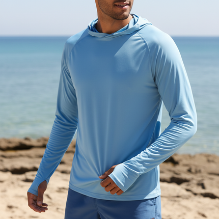 Men's Lightweight Performance Hoodie – UV Protection Active Layer