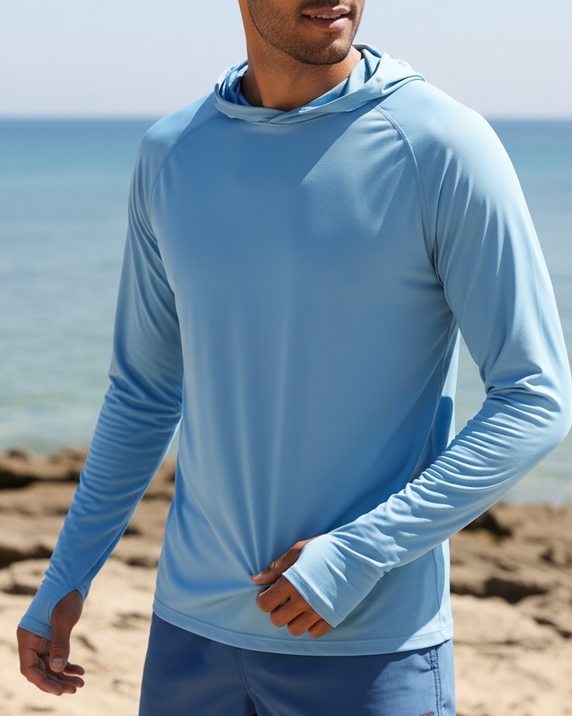 Men's Lightweight Performance Hoodie – UV Protection Active Layer