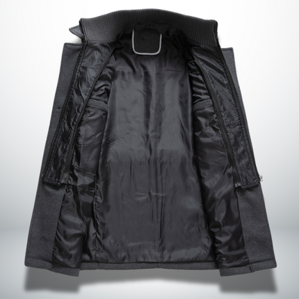 Men's Long Overcoat – Tailored Fit Smart Winter Coat