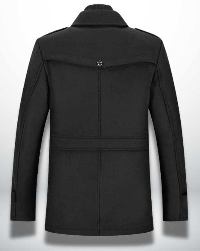 Men's Long Overcoat – Tailored Fit Smart Winter Coat
