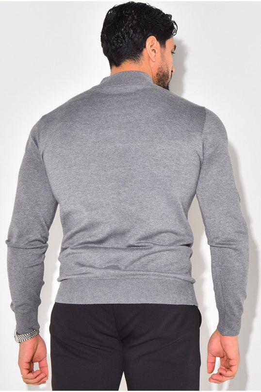 Men's Mock Neck Jumper – Fine Knit Smart Casual Layer