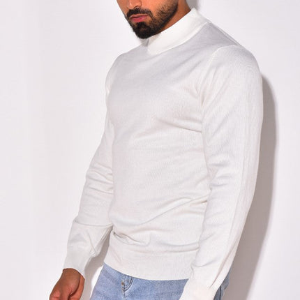 Men's Mock Neck Jumper – Fine Knit Smart Casual Layer