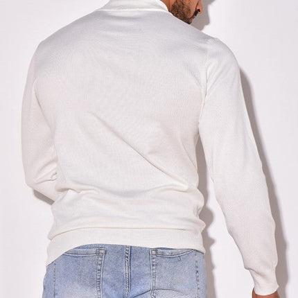 Men's Mock Neck Jumper – Fine Knit Smart Casual Layer