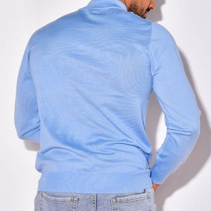 Men's Mock Neck Jumper – Fine Knit Smart Casual Layer