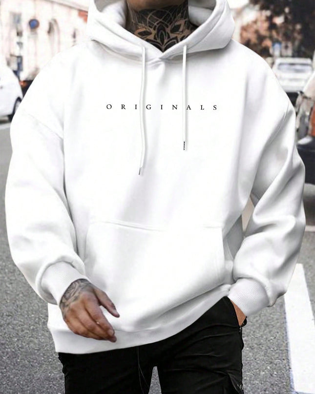 Men's Oversized Hoodie | Casual Pullover Sweatshirt