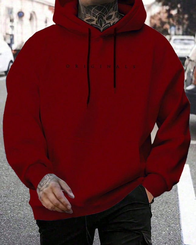 Men's Oversized Hoodie | Casual Pullover Sweatshirt