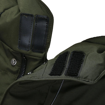 Men's Puffer Coat in Long Cut – Hooded Quilted Winter Layer