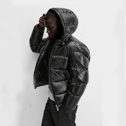 Men's Puffer Jacket in Regular Cut – Hooded Quilted Winter Layer