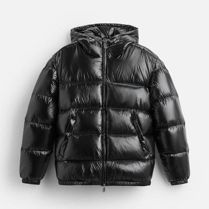 Men's Puffer Jacket in Regular Cut – Hooded Quilted Winter Layer