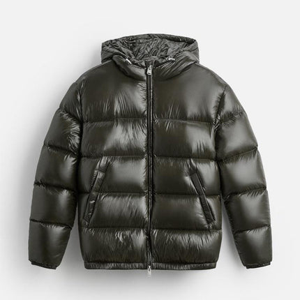 Men's Puffer Jacket in Regular Cut – Hooded Quilted Winter Layer