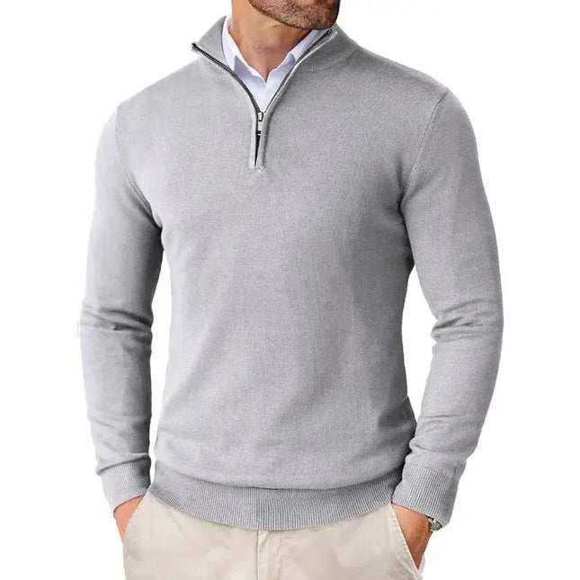 Men's Quarter Zip Jumper – Tailored Knit for Smart Layering