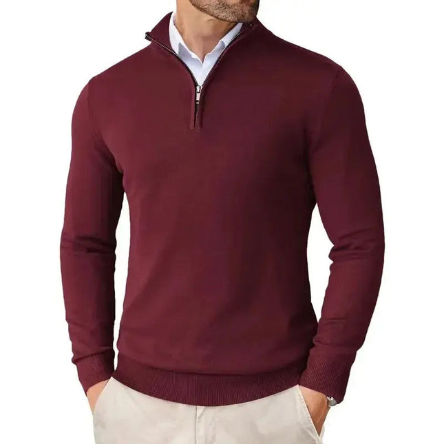 Men's Quarter Zip Jumper – Tailored Knit for Smart Layering