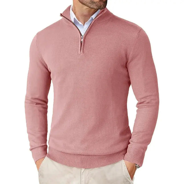Men's Quarter Zip Jumper – Tailored Knit for Smart Layering