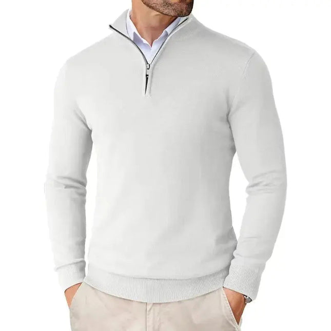 Men's Quarter Zip Jumper – Tailored Knit for Smart Layering