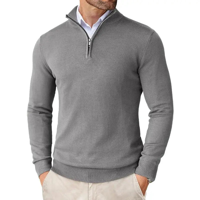 Men's Quarter Zip Jumper – Tailored Knit for Smart Layering