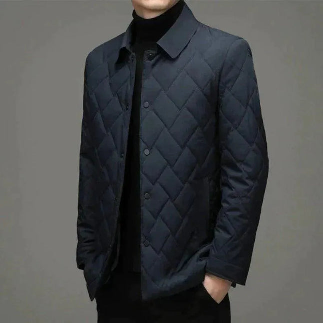 Men's Quilted Blazer Jacket – Smart Insulated Business Layer