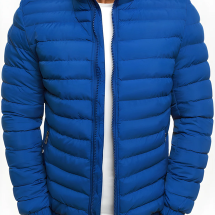 Men's Quilted Jacket – Lightweight Stand Collar Everyday Layer