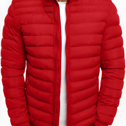 Men's Quilted Jacket – Lightweight Stand Collar Everyday Layer