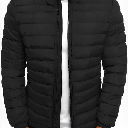 Men's Quilted Jacket – Lightweight Stand Collar Everyday Layer
