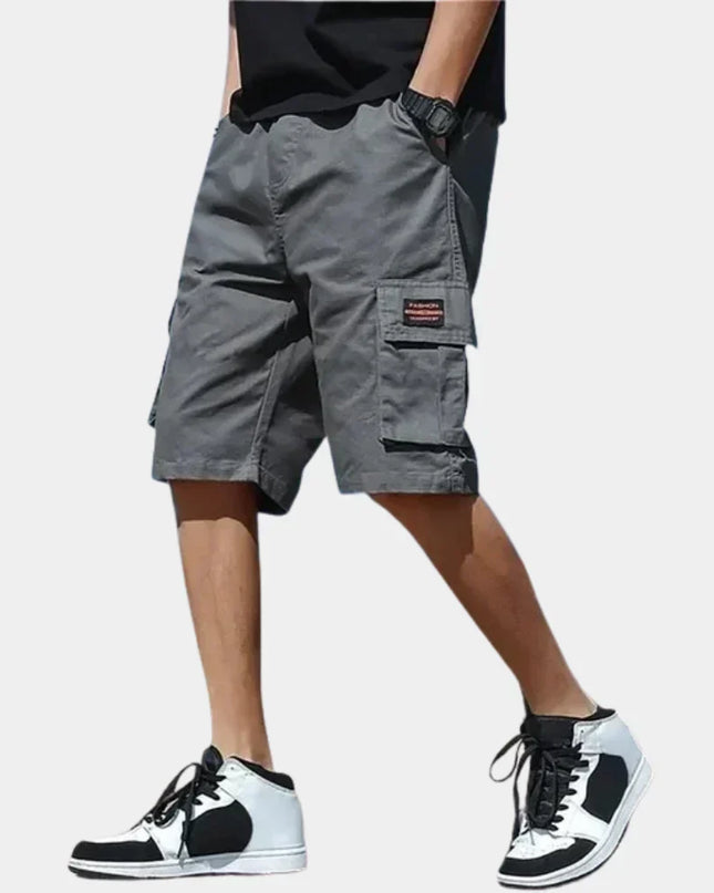 Men's Relaxed Cargo Shorts – Utility Pocket Everyday Fit