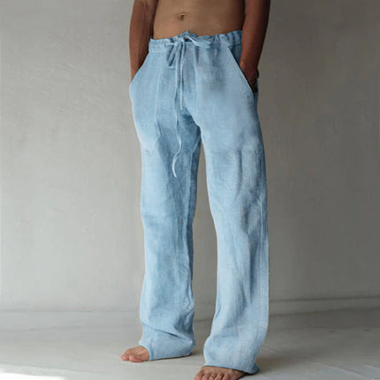 Men's Relaxed Drawstring Trousers for Effortless Summer Style