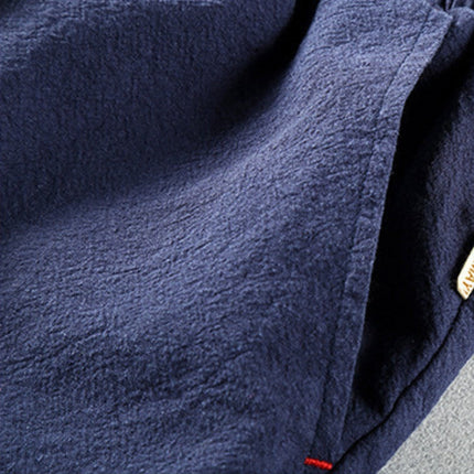 Men's Relaxed Fit Trousers – Easy Drawstring Summer Cut