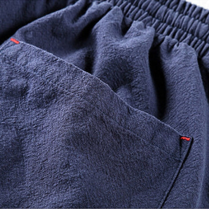 Men's Relaxed Fit Trousers – Easy Drawstring Summer Cut