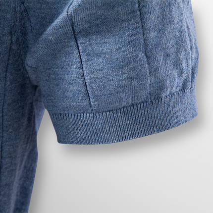 Men's Ribbed T-Shirt in Regular Cut – Refined Knit Texture