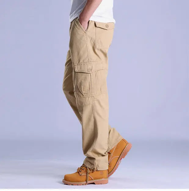Men's Ripstop Cargo Trousers – Utility Fit with Multi-Pocket Design