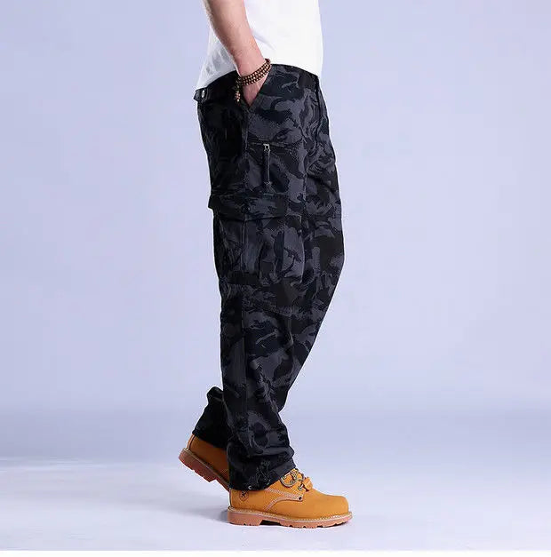 Men's Ripstop Cargo Trousers – Utility Fit with Multi-Pocket Design